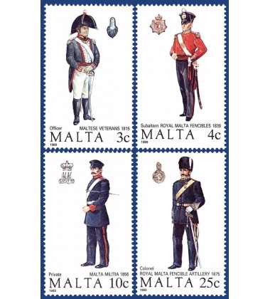 MALTA STAMPS MALTESE UNIFORMS 3RD SERIES