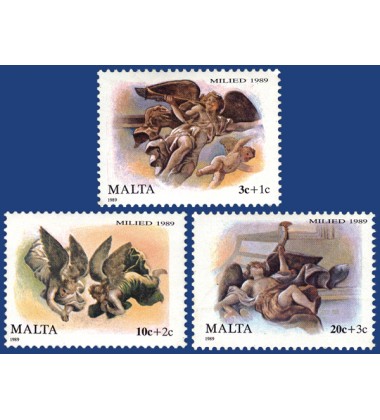 MALTA STAMPS CHRISTMAS 1989