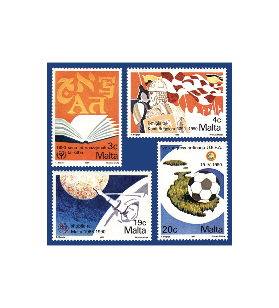 1990 Apr 07 MALTA STAMPS COMMEMORATIONS