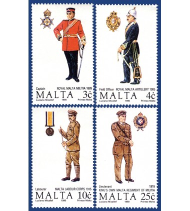 MALTA STAMPS MALTESE UNIFORMS 4TH SERIES