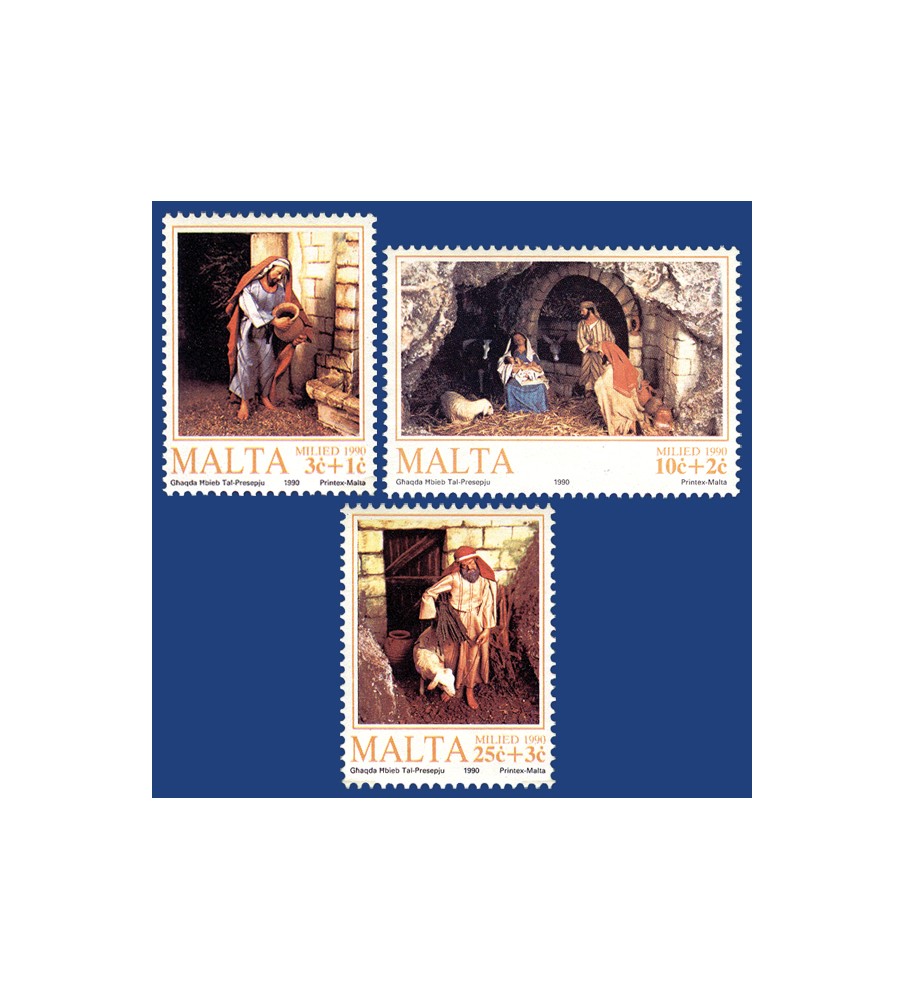 1990 Nov 10 MALTA STAMPS CHRISTMAS 1990