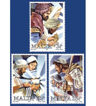 MALTA STAMPS CHRISTMAS 1991