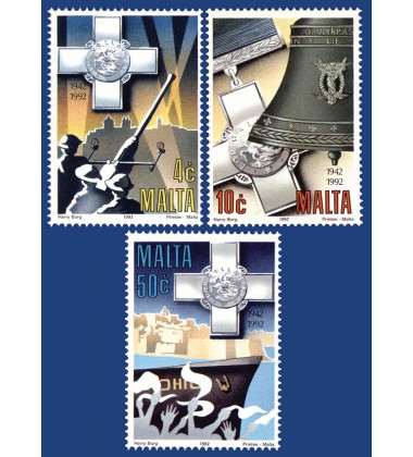 MALTA STAMPS WORLD WAR II COMMEMORATIONS