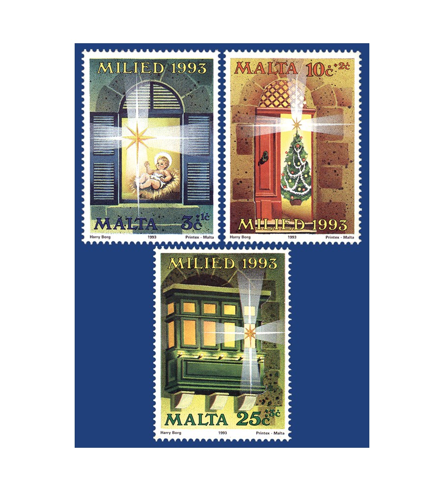 1993 Nov 05 MALTA STAMPS CHRISTMAS 1993