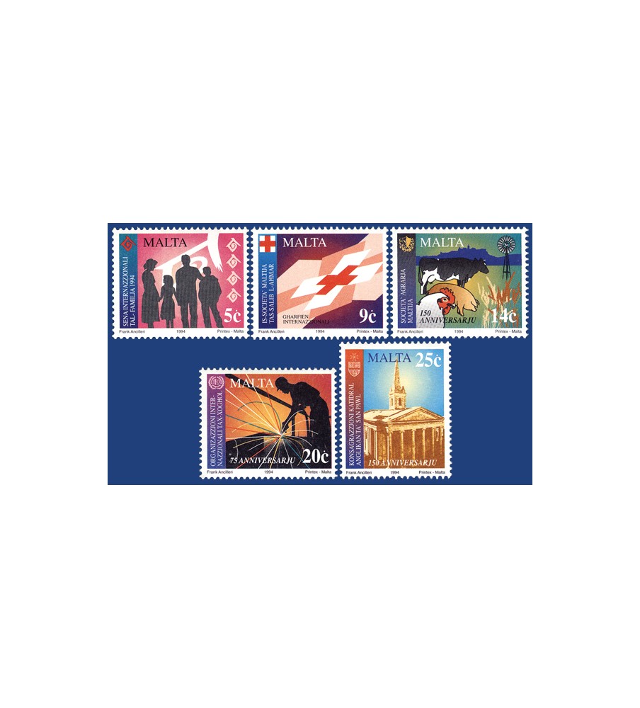 1994 May 10 MALTA STAMPS COMMEMORATIONS