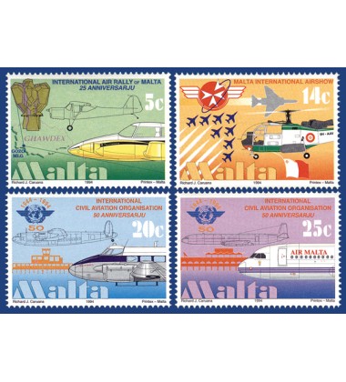 MALTA STAMPS AVIATION