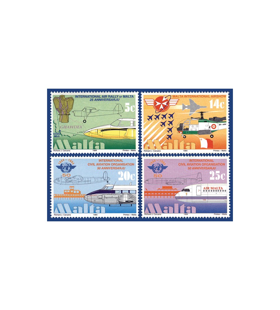 1994 Jul 02 MALTA STAMPS AVIATION