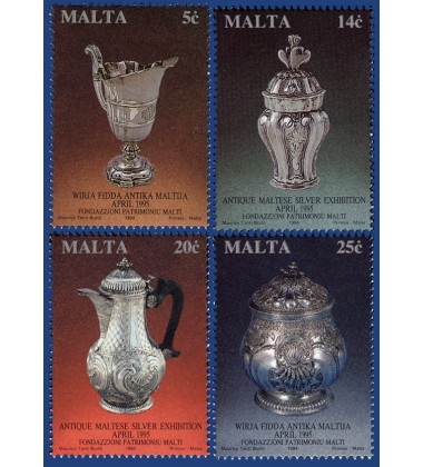 MALTA STAMPS ANTIQUE MALTESE SILVER