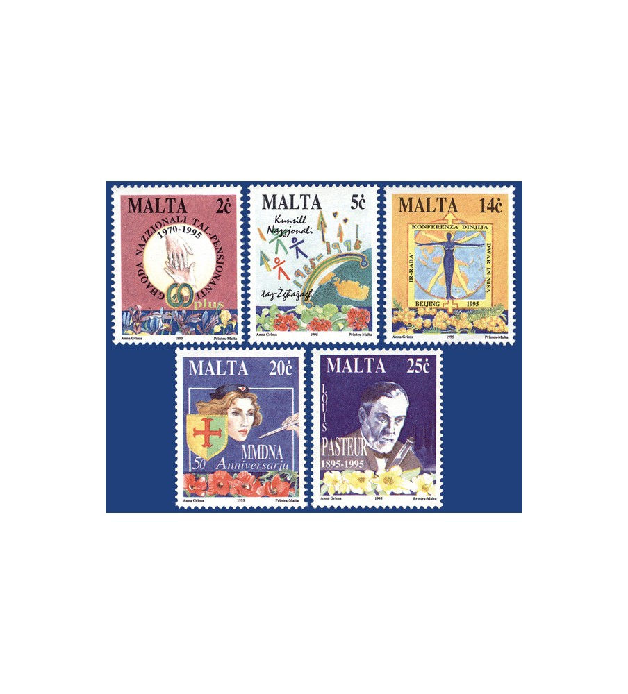 1995 Feb 27 MALTA STAMPS COMMEMORATIONS