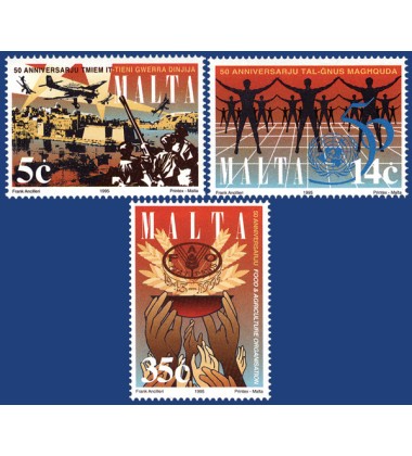 MALTA STAMPS ANNIVERSARIES