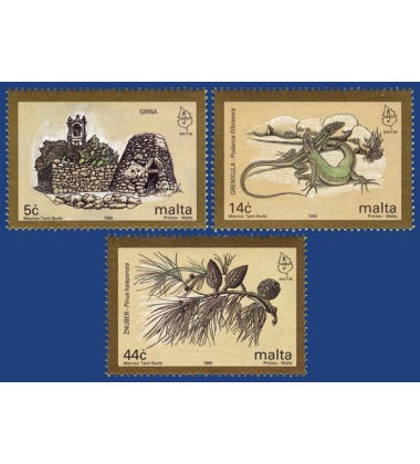 MALTA STAMPS EUROPEAN NATURE CONSERVATION YEAR