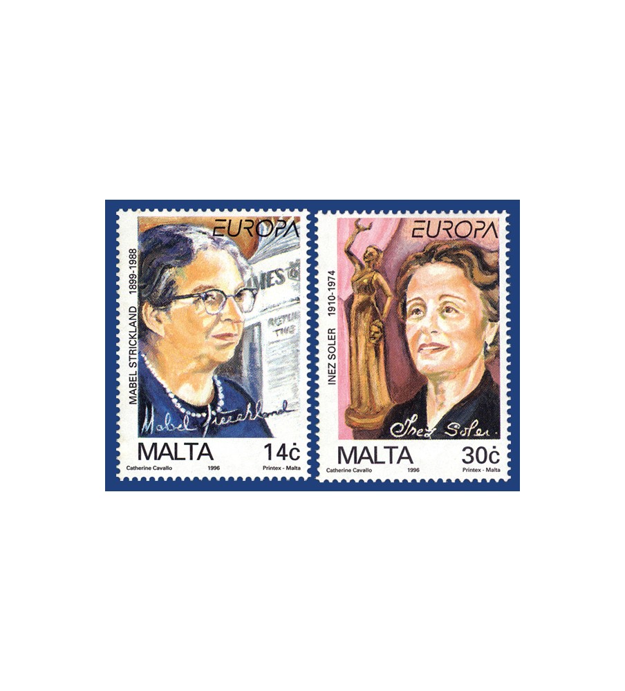 1996 Apr 24 MALTA STAMPS EUROPA 1996