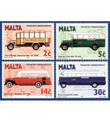 MALTA STAMPS MECHANICAL TRANSPORT