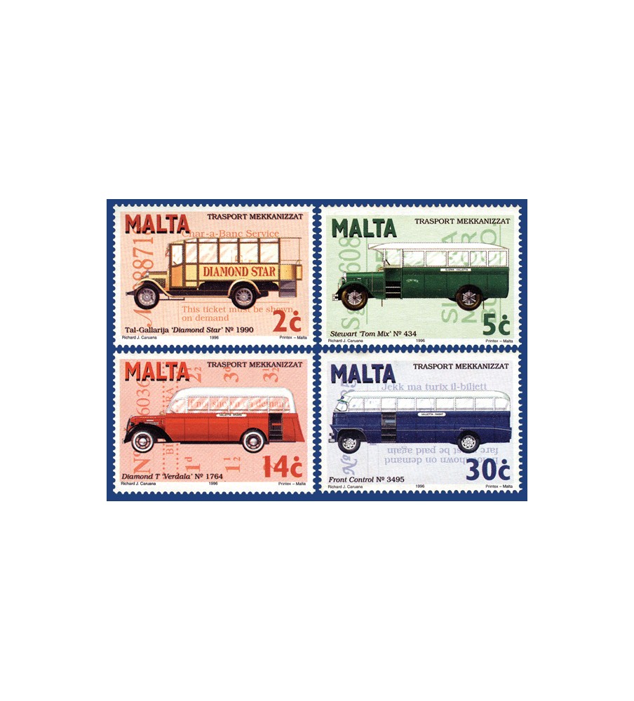 1996 Sep 26 MALTA STAMPS MECHANICAL TRANSPORT