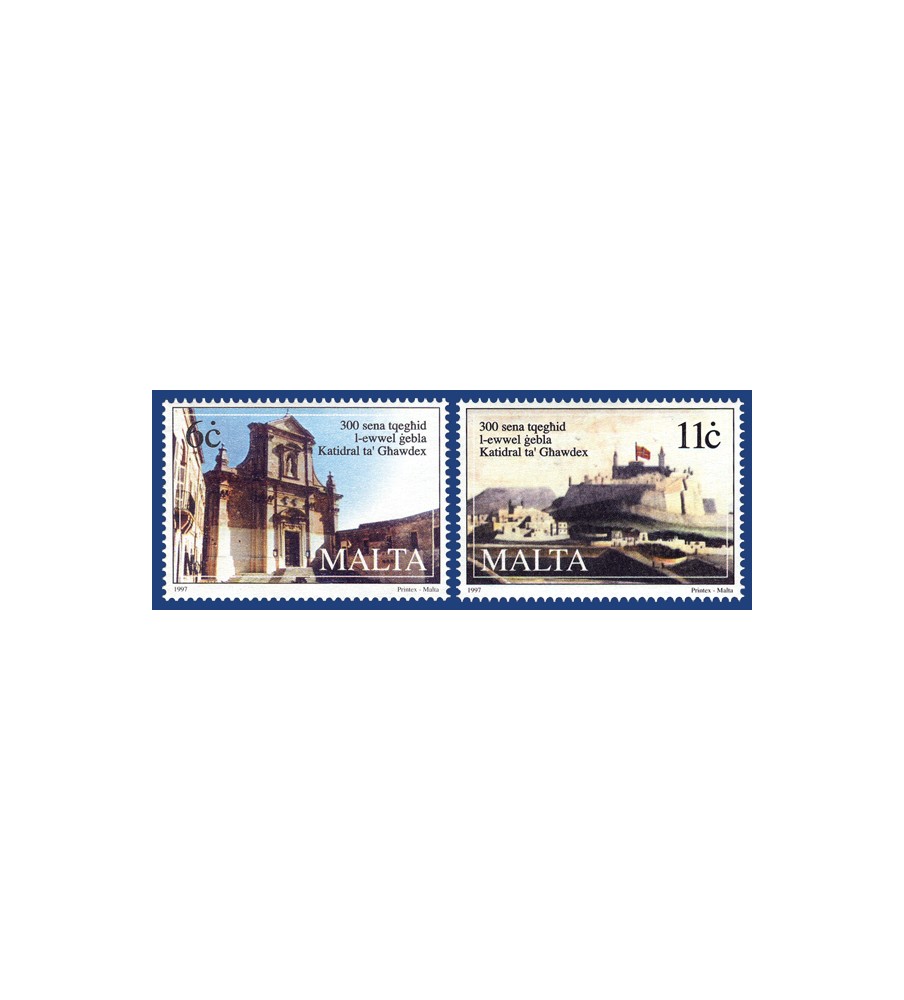 1997 Jul 10 MALTA STAMPS 300TH ANNIVERSARY GOZO CATHEDERAL