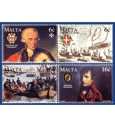 MALTA STAMPS HISTORIC COMMEMORATIONS