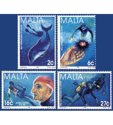 MALTA STAMPS INTERNATIONAL YEAR OF THE OCEAN