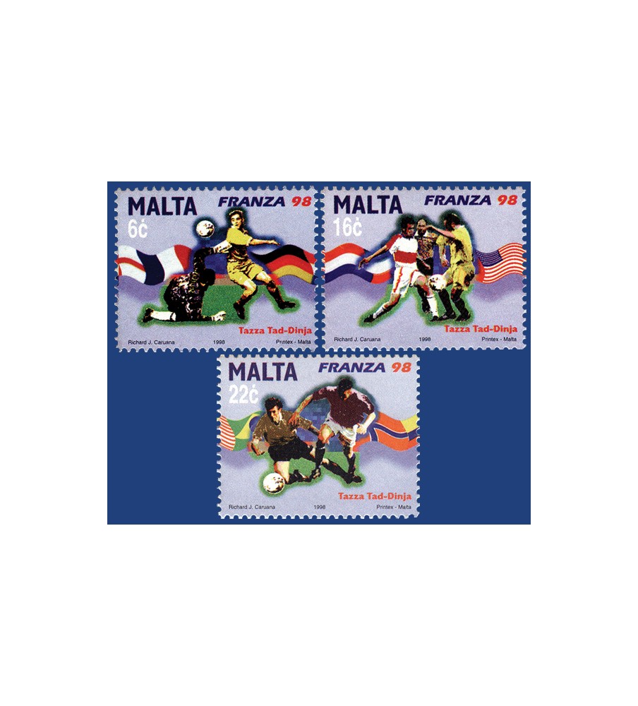 1998 Jun 10 MALTA STAMPS WORLD CUP - FRANCE 1998