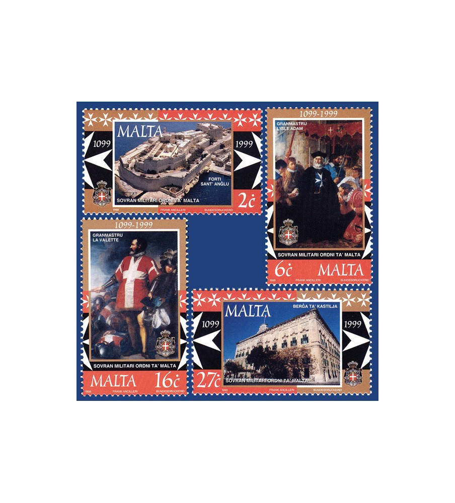 1999 Feb 26 MALTA STAMPS SOVEREIGN MILITARY ORDER OF MALTA