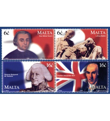 MALTA STAMPS COMMEMORATIONS