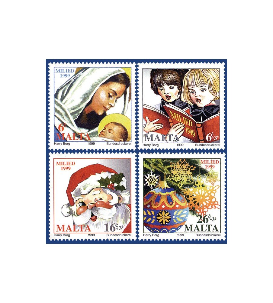 1999 Nov 27 MALTA STAMPS CHRISTMAS 1999