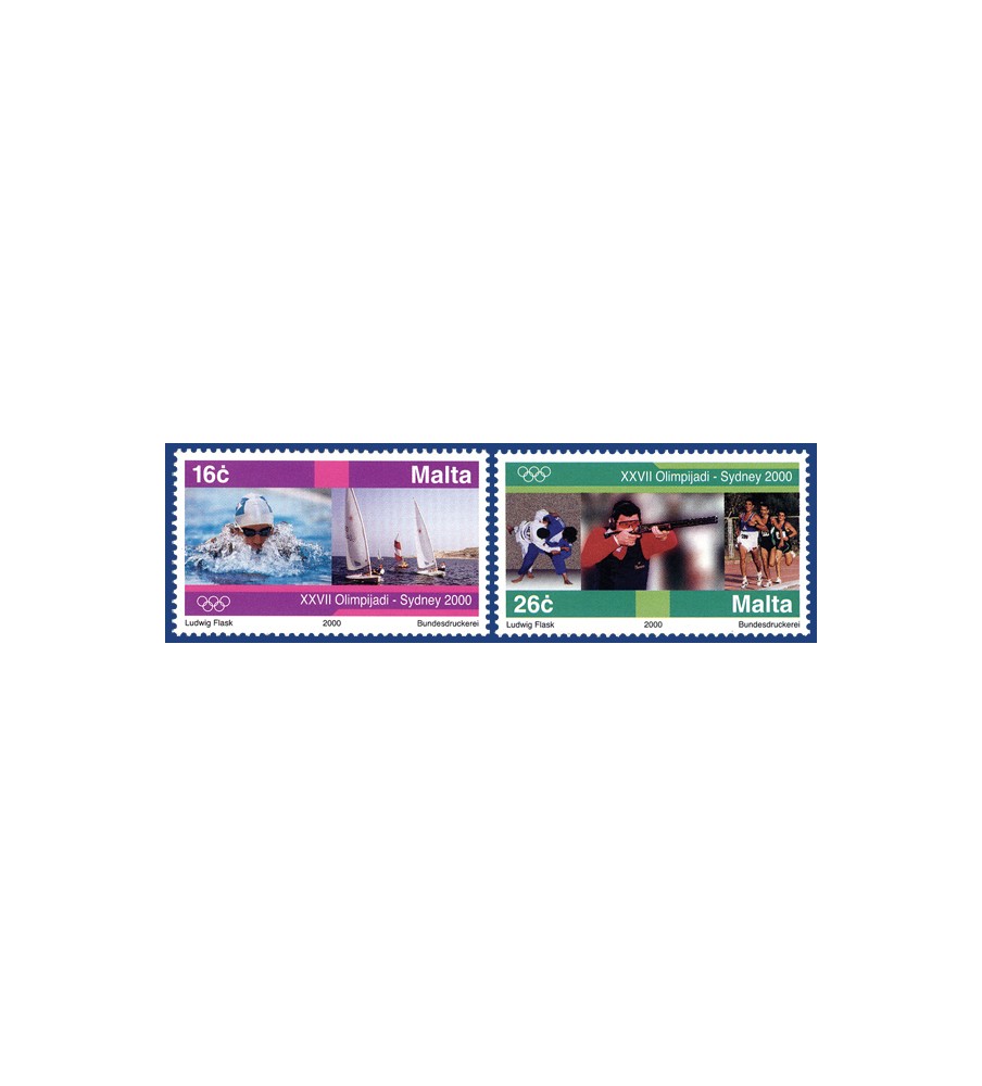 2000 Mar 28 MALTA STAMPS OLYMPIC GAMES - SYDNEY 2000