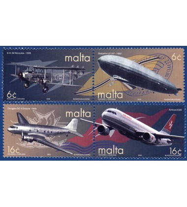 MALTA STAMPS AIR TRANSPORT