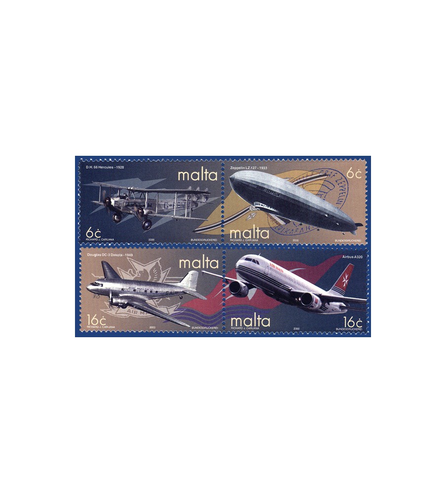 2000 Jun 28 MALTA STAMPS AIR TRANSPORT