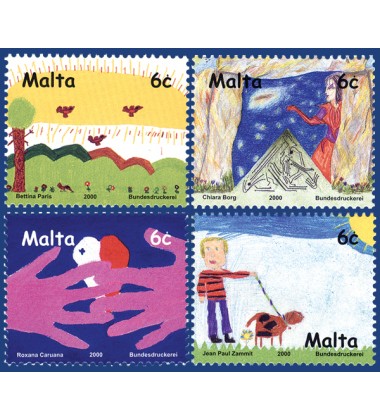 MALTA STAMPS CHILDREN'S DESIGN