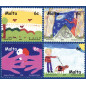 2000 Oct 18 MALTA STAMPS CHILDREN'S DESIGN