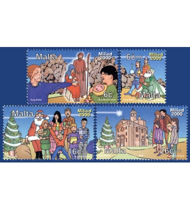 MALTA STAMPS CHRISTMAS 2000