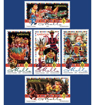 MALTA STAMPS CARNIVAL 2001