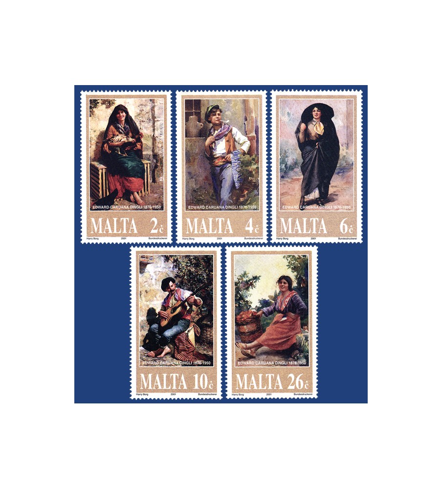 2001 Apr 18 MALTA STAMPS CARUANA DINGLI