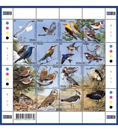 MALTA STAMPS BIRDS OF MALTA