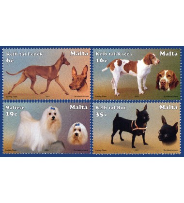 MALTA STAMPS DOGS OF MALTA