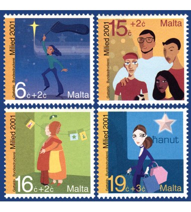 MALTA STAMPS CHRISTMAS 2001