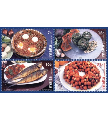 MALTA STAMPS MALTESE CUISINE