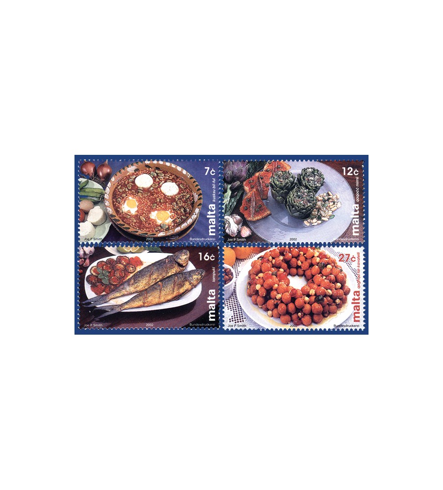 2002 Aug 13 MALTA STAMPS MALTESE CUISINE