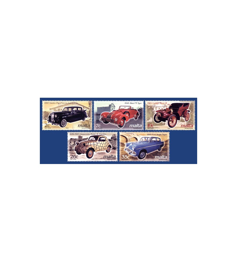 2003 Feb 26 MALTA STAMPS VINTAGE CARS