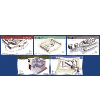 MALTA STAMPS MILITARY ARCHITECTURE