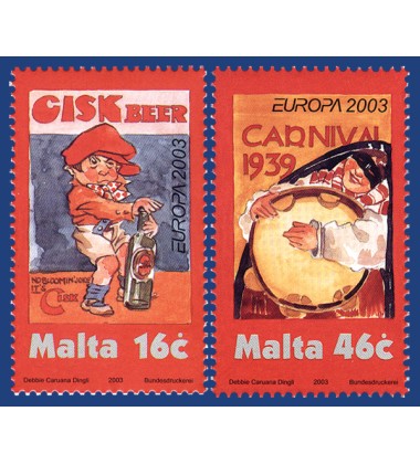 MALTA STAMPS EUROPA 2003