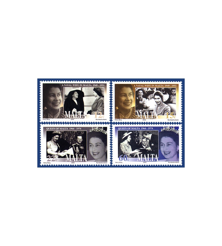 2003 Jun 03 MALTA STAMPS QUEEN'S CORONATION JUBILEE