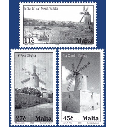 MALTA STAMPS WINDMILLS