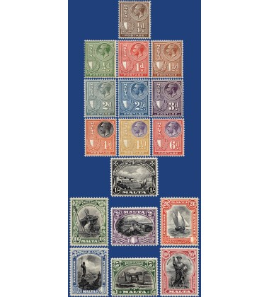 MALTA STAMPS DEFINITIVE INSCRIBED 'POSTAGE'