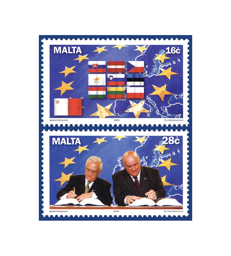 2004 May 01 MALTA STAMPS UNITED EUROPE