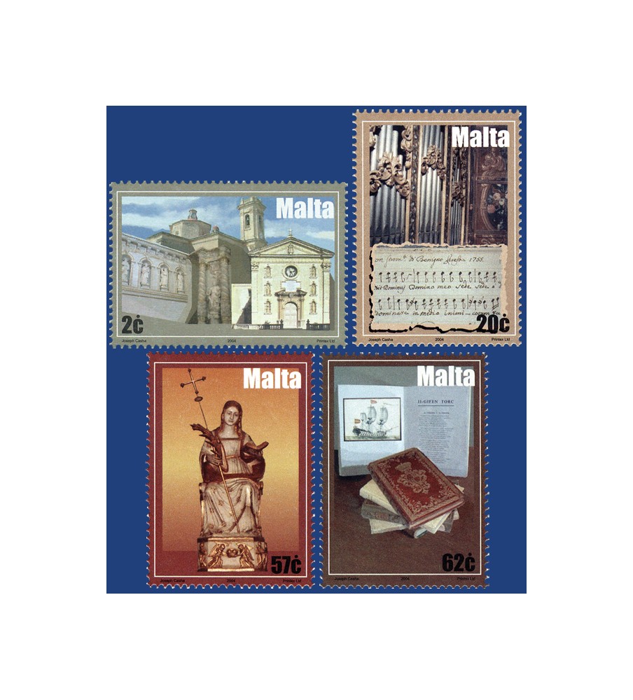 2004 Oct 13 MALTA STAMPS WORKS OF ART