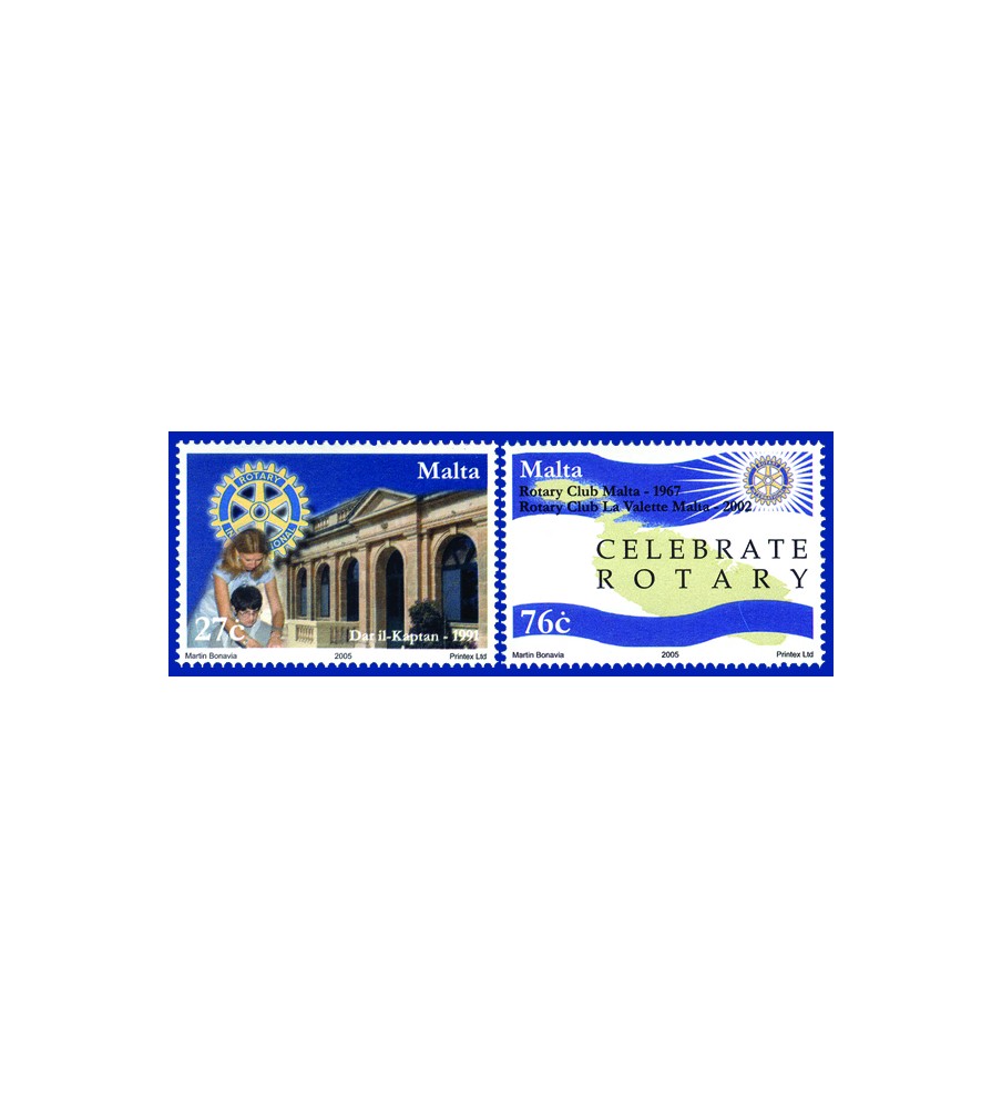 2005 Feb 23 MALTA STAMPS ROTARIANS