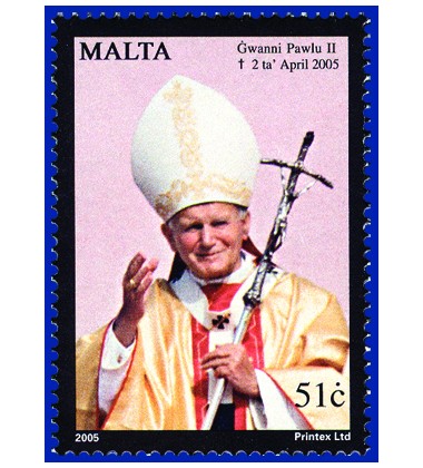 MALTA STAMPS IN MEMORIAM - POPE JOHN PAUL II