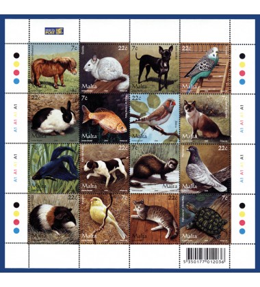 MALTA STAMPS DOMESTIC PETS