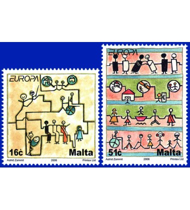 MALTA STAMPS EUROPA 2006